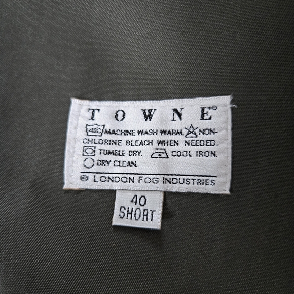 Towne By London Fog Mens Trenchcoat - Picture 5 of 6